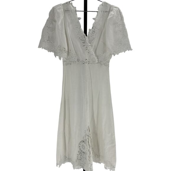 Sea New York 'Marcella' White Cotton Dress Size 2 - Picture 2 of 4